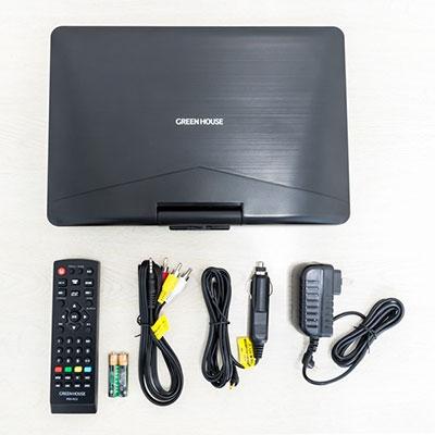 GREEN HOUSE 11.6型液晶搭載ポータブルブルーレイプレーヤー GH-PBD11B