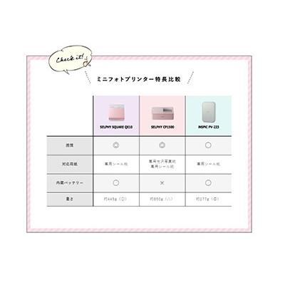Canon SELPHY SQUARE スマホ専用ミニフォトプリンター WHITE Accessories |  | 10
