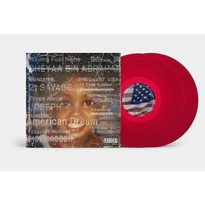 21 Savage American Dream＜完全生産限定盤/Red Vinyl＞ LP｜tower｜02
