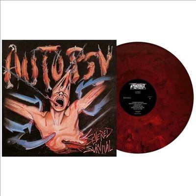 Autopsy Severed Survival: 35th Anniversary (Red Sleeve)＜Red & Black Marble Vinyl＞ LP | 