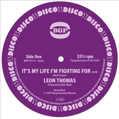 Leon Thomas (Jazz) It's My Life I'm Fighting For/Shape Your Mind to Die 7inch Single | 