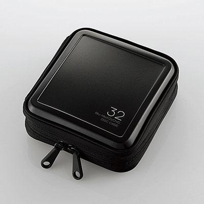 ELECOM Blu-ray/CD/DVD対応 ファスナーケース 32枚収納/ブラック Accessories | 