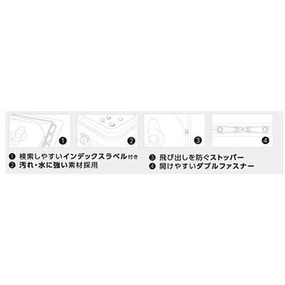 ELECOM Blu-ray/CD/DVD対応 ファスナーケース 32枚収納/ブラック Accessories |  | 05