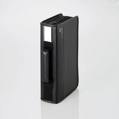 ELECOM Blu-ray/CD/DVD対応 ファスナーケース 96枚収納/ブラック Accessories | 