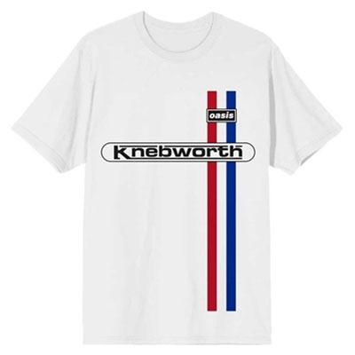 Oasis Oasis Knebworth Vertical Stripe White T-Shirt/XLサイズ Apparel | 