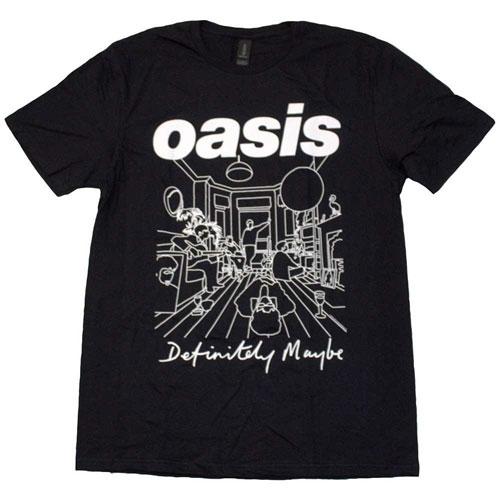 Oasis Oasis Definitely Maybe Line Drawing Black T-Shirt/Sサイズ Apparel | TOWER RECORDS