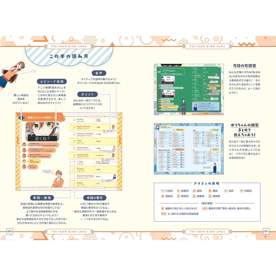 ジェル ジェル(すとぷり)公式! 遠井さんと学ぶ中学英単語1001 Book |  | 01