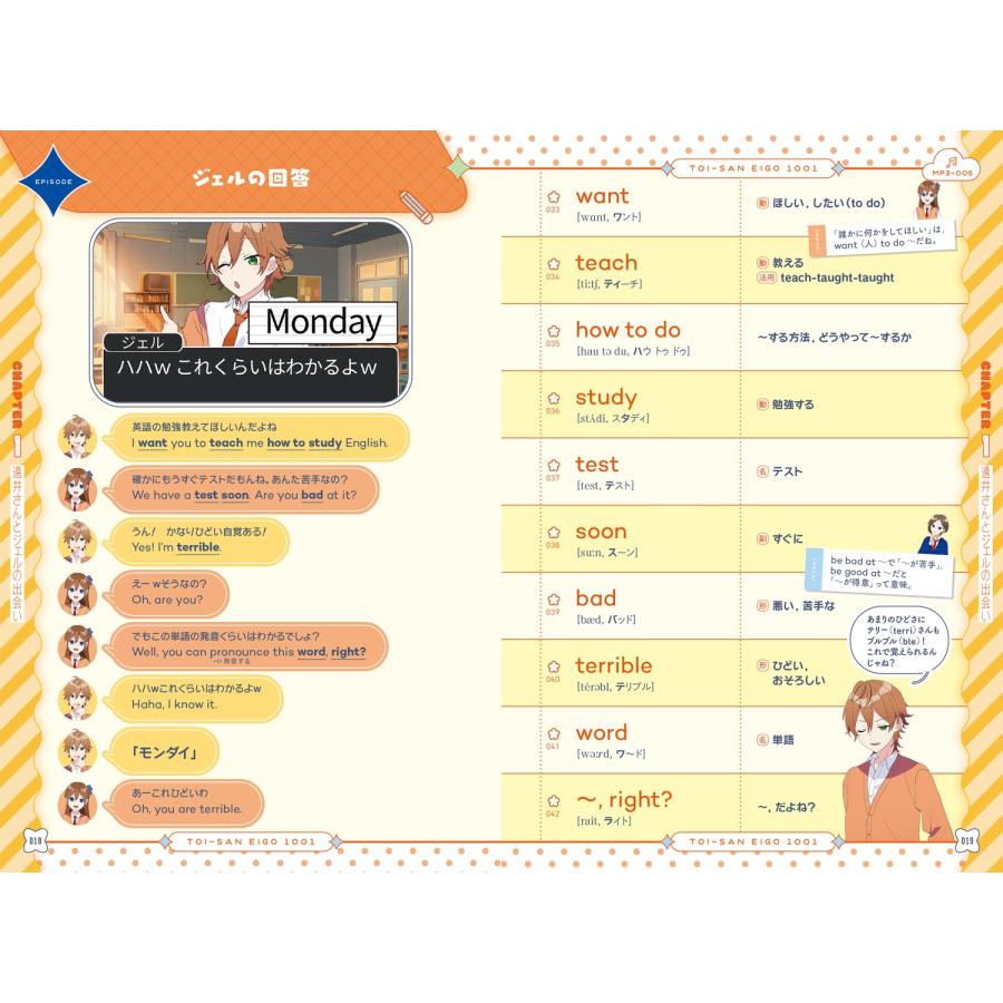 ジェル ジェル(すとぷり)公式! 遠井さんと学ぶ中学英単語1001 Book |  | 02