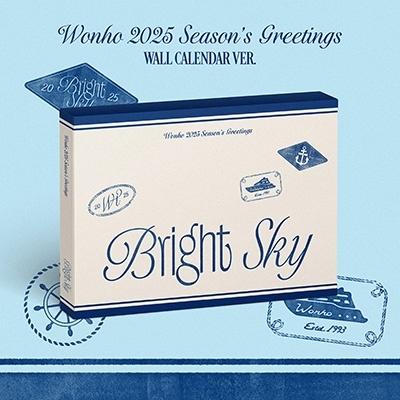 WONHO WONHO 2025 Season's Greetings [Bright Sky] WALL CALENDAR VER. ［CALENDAR+GOODS］ Book | 