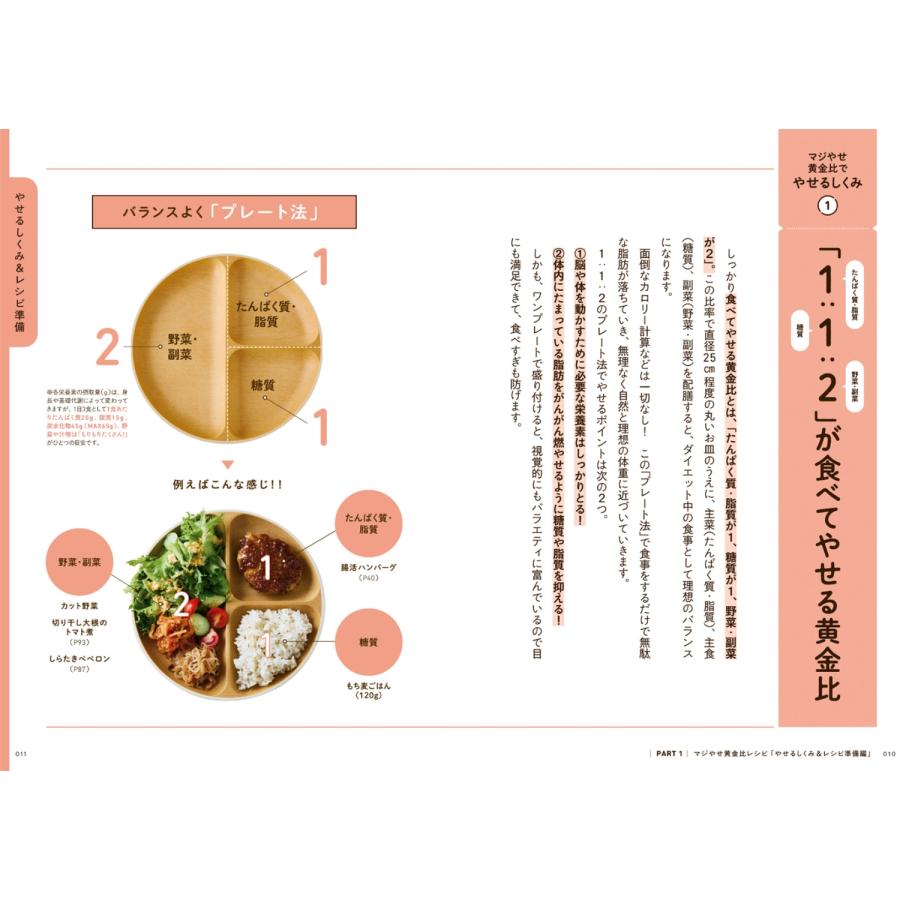 まる しっかり食べて体重マイナス14kg! ついでに腸活でするするやせる! マジやせ黄金比レシピ Book |  | 02