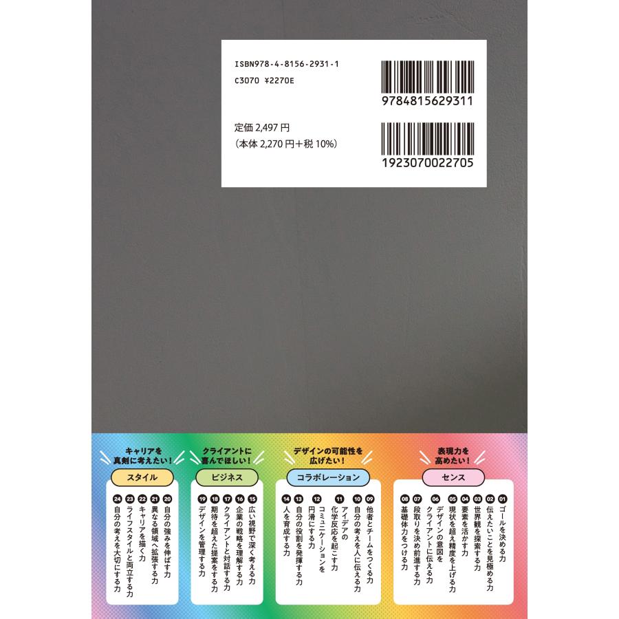株式会社コンセント デザインする力 「心を動かす」デザイナーの必須スキル24 Book |  | 01