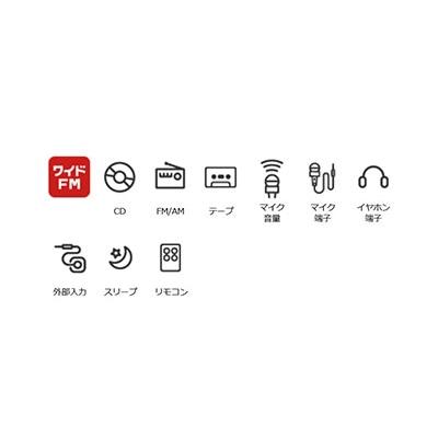 東芝 CDラジオカセットレコーダー TY-CDH9 シルバー Accessories |  | 01