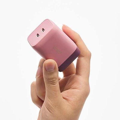 ILMF キューブAC充電器 Type-C 2ポート Pink Accessories |  | 08