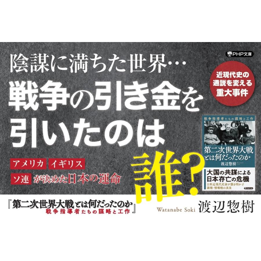 渡辺惣樹 第二次世界大戦とは何だったのか 戦争指導者たちの謀略と工作 Book |  | 01