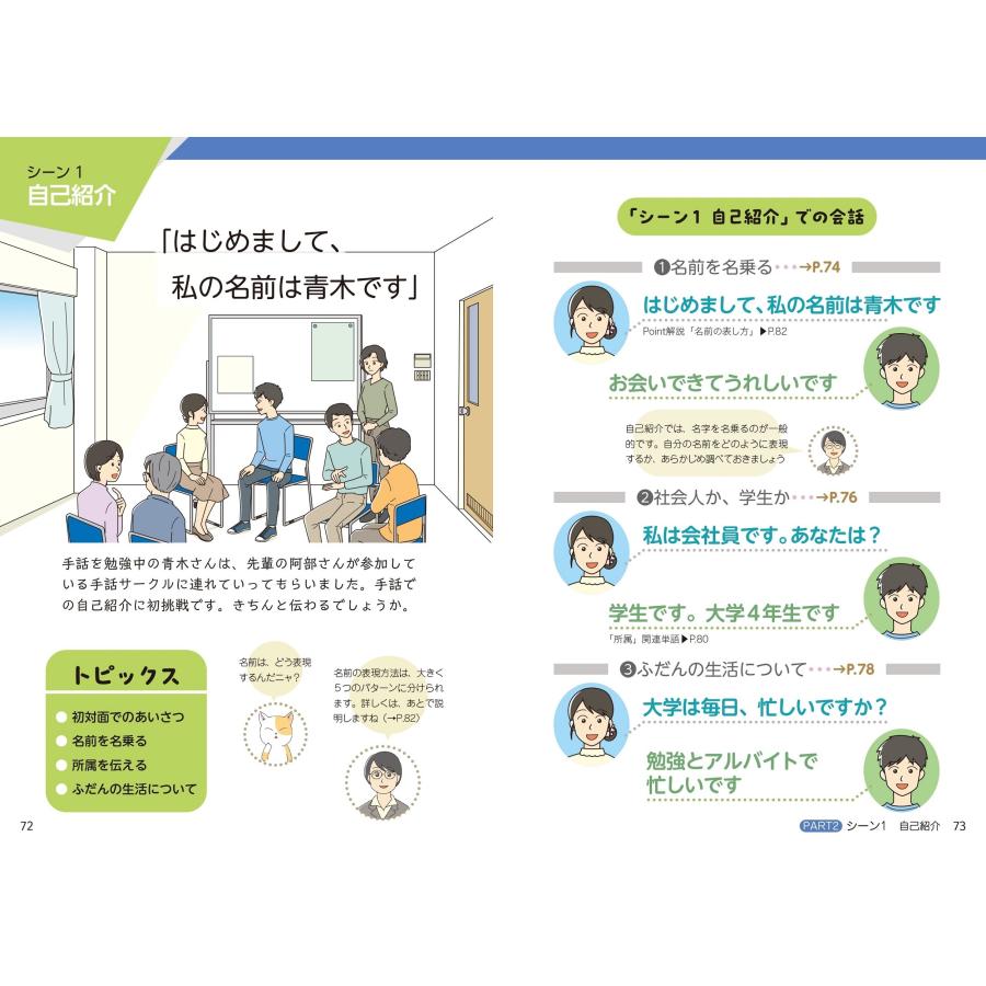 中村直子 ひとめでわかる! はじめての手話 Book |  | 01