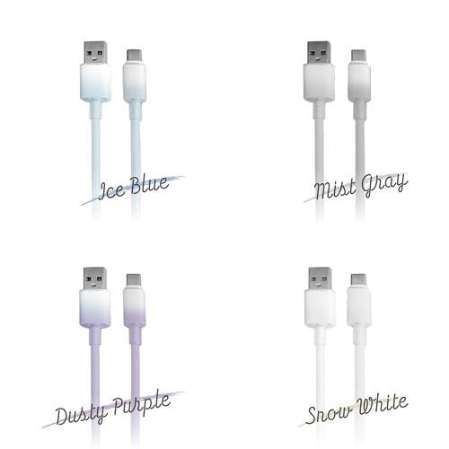 Sheer カラー Type-A/Type-Cケーブル 1,2m ミストグレー Accessories |  | 03