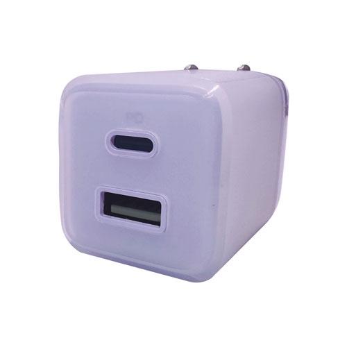 Sheer カラー PD対応AC充電器 Type-C/1USB 30W パープル Accessories | 