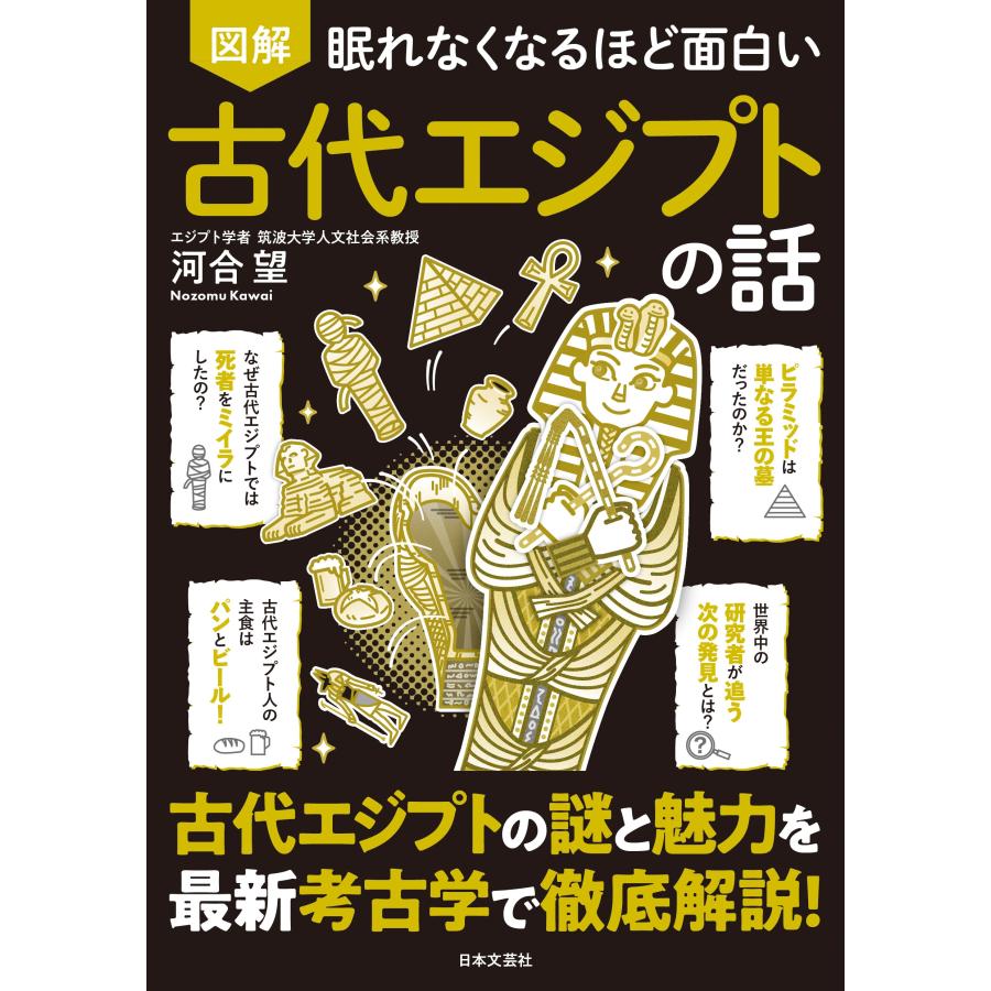 河合望 眠れなくなるほど面白い 図解 古代エジプトの話 古代エジプトの謎と魅力を最新考古学で徹底解説! Book | 