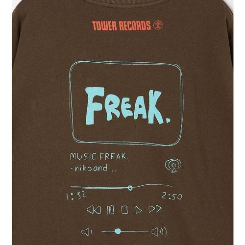 TOWER RECORDS × niko and ... スウェットプルオーバー ブラウン Mサイズ Apparel | TOWER RECORDS | 03