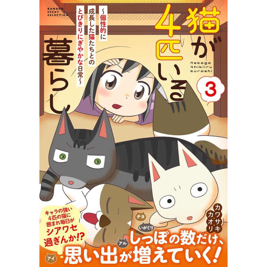 カワサキカオリ 猫が4匹いる暮らし3〜個性的に成長した猫たちとの