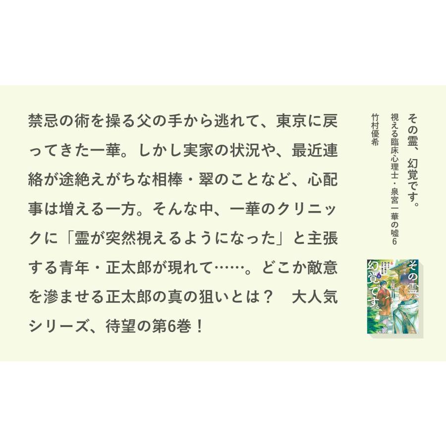 竹村優希 その霊、幻覚です。 視える臨床心理士・泉宮一華の?6 Book |  | 02