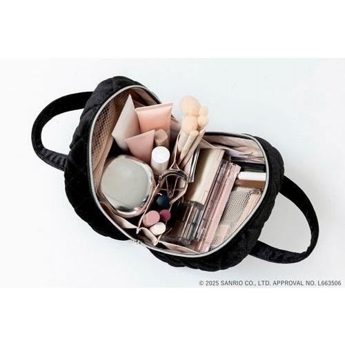 HELLO KITTY × BRILMY 中身が見えて時短がかなう ズボラに優しいコスメポーチ BOOK VELOUR BLACK ver. Book |  | 05