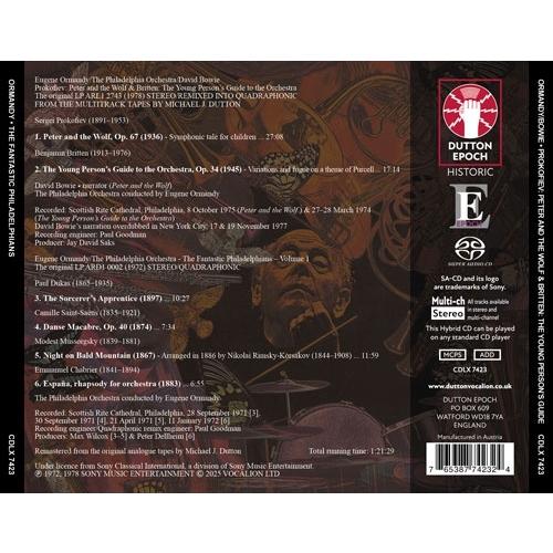 ユージン・オーマンディ Sergei Prokofiev: Peter and the Wolf, The Young Person's Guide to the Orchestra, etc SACD Hybrid |  | 01