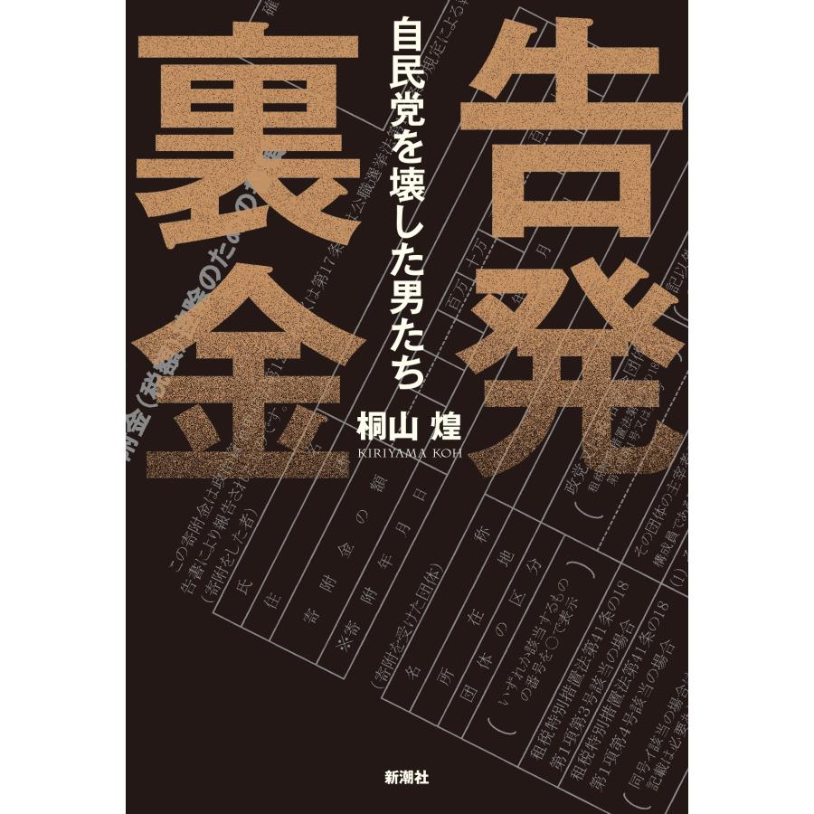 桐山煌 告発 裏金 自民党を壊した男たち Book | 