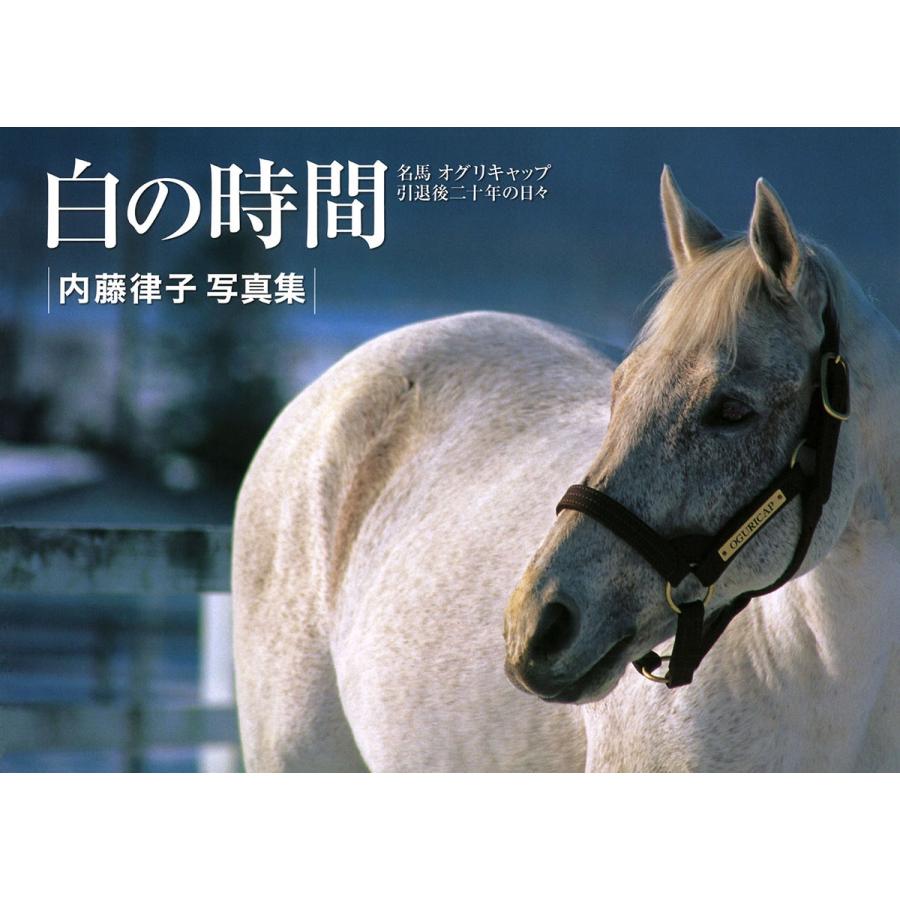 白の時間 : 名馬オグリキャップ引退後二十年の日々 : 内藤律子写真集 特典つき 内藤律子 白の時間 復刻版 名馬オグリキャップ引退後二十年の日々 Book
