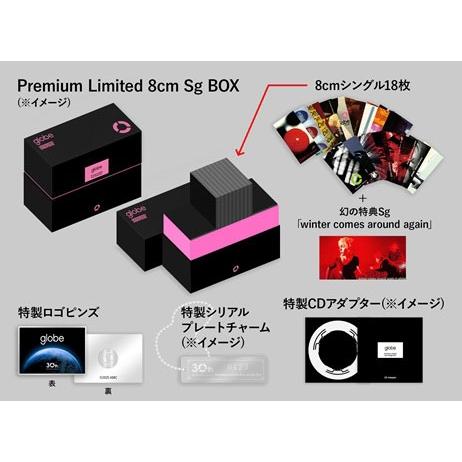 globe Premium Limited 8cm Single BOX ［19CD+ロゴピンズ+シリアルプレートチャーム+アダプター］＜数量限定盤＞ 8cmCD Singleの画像