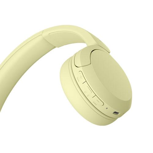 SONY 完全ワイヤレスヘッドホン WHCH520/イエロー Headphone/Earphone