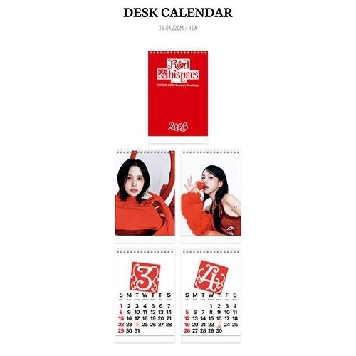 TWICE 2026 SEASON'S GREETINGS [RED WHISPERS] ［CALENDAR+GOODS