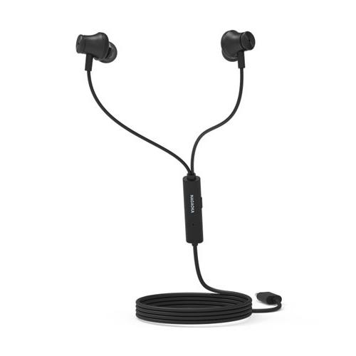 NAGAOKA ANC搭載 USB TYPE-Cイヤホン 「NTYPEC02」 Black Headphone/Earphone |  | 02