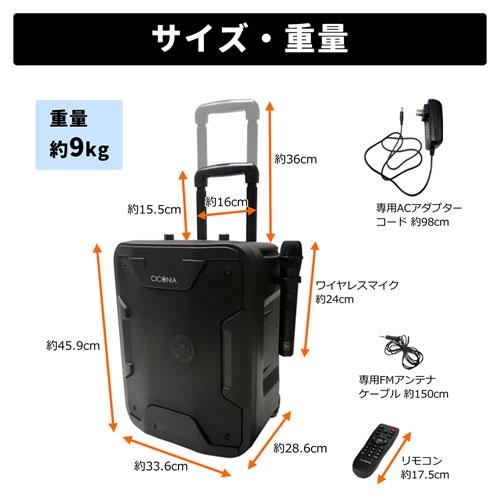 CICONIA ポータブルスピーカー TY-1900 ワイヤレスマイク2本付き Accessories |  | 11