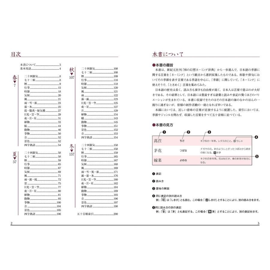 新紀元社 クリエイターのための 和の幻想ネーミング辞典 季節のことば編 Book |  | 01
