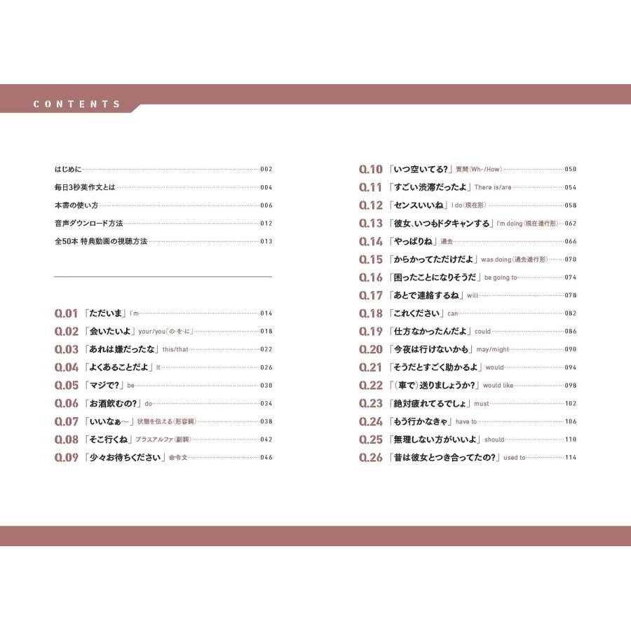 すなお 7時間目の英語 中学英語でネイティブに伝わる! 毎日3秒英作文 Book |  | 04