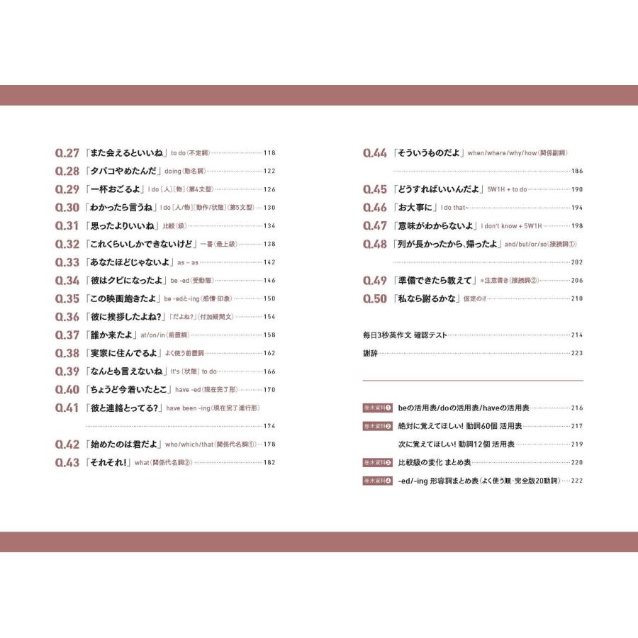 すなお 7時間目の英語 中学英語でネイティブに伝わる! 毎日3秒英作文 Book |  | 05