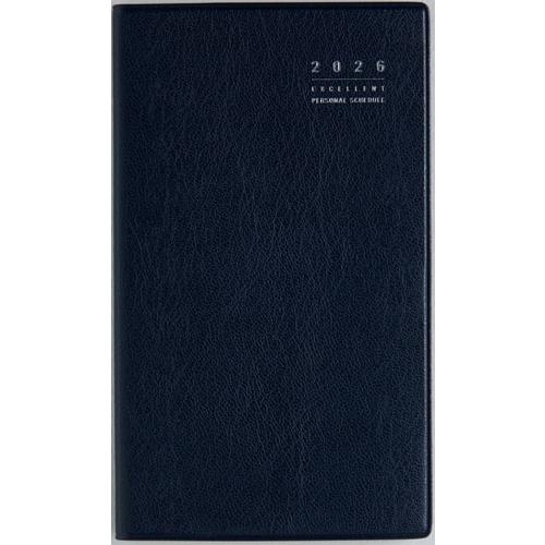 2026年 手帳 4月始まり No.666 リベル インデックス 6 月曜始まり [ブルー オン ノアール]高橋書店 手帳判 マンスリー Book | 