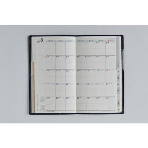 2026年 手帳 4月始まり No.666 リベル インデックス 6 月曜始まり [ブルー オン ノアール]高橋書店 手帳判 マンスリー Book |  | 02