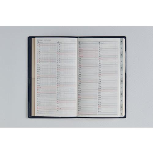 2026年 手帳 4月始まり No.666 リベル インデックス 6 月曜始まり [ブルー オン ノアール]高橋書店 手帳判 マンスリー Book |  | 04