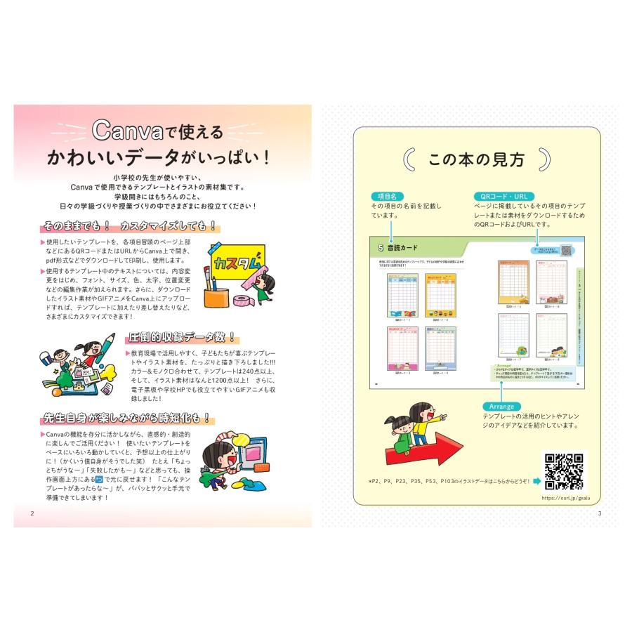 イクタケマコト プリント・掲示物がすぐ完成! 小学校 学級経営 Canvaのかわいいテンプレート&イラスト Book |  | 01
