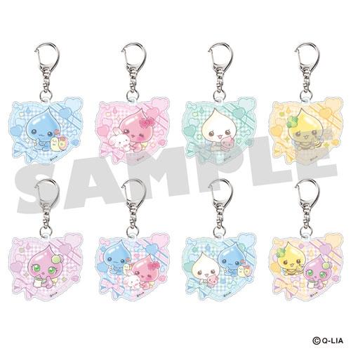 Rakutao公式アカウント01しずくちゃんキーホルダー8セット平成レトロ しずくちゃん × TOWER RECORDS トレーディングアクリルキーホルダー 全