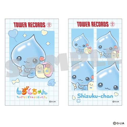 しずくちゃん × TOWER RECORDS 証明写真風ステッカー 2枚セット