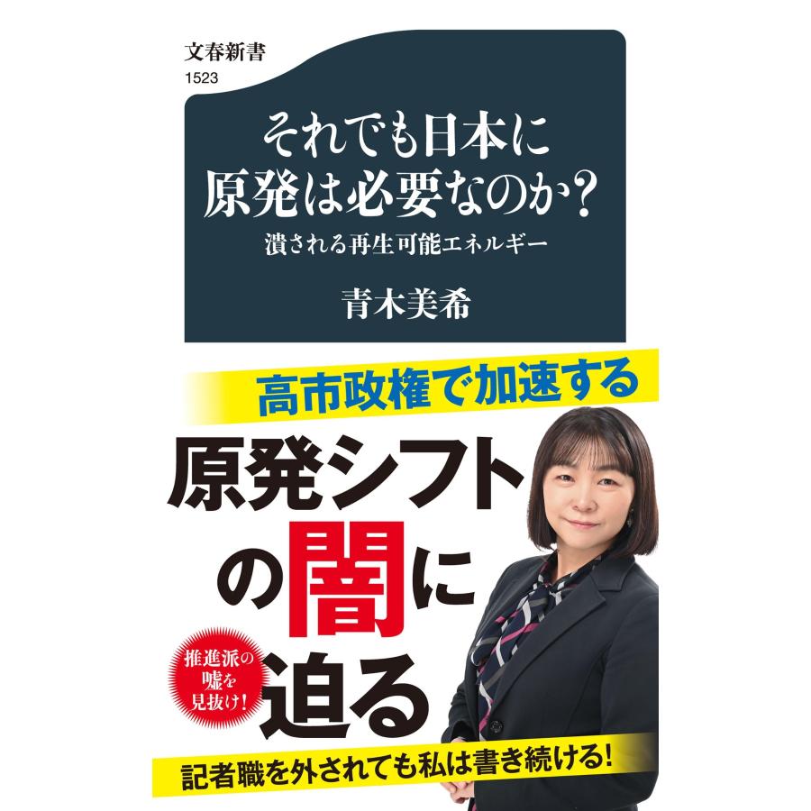 青木美希 それでも日本に原発は必要なのか? 潰される再生可能エネルギー Book | 