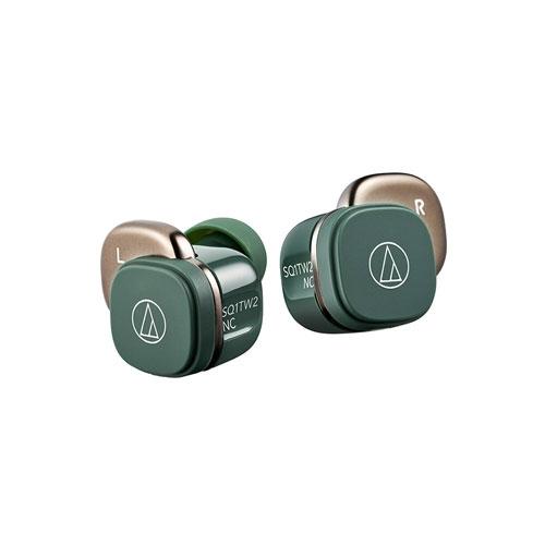 audio-technica ノイズキャンセリング 完全ワイヤレスイヤホン ATH-SQ1TW2 NC/フォレストグリーン Headphone/Earphone | 