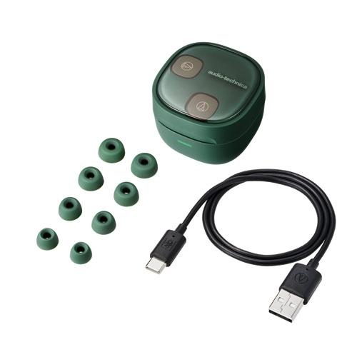 audio-technica ノイズキャンセリング 完全ワイヤレスイヤホン ATH-SQ1TW2 NC/フォレストグリーン Headphone/Earphone |  | 03
