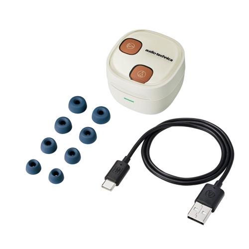 audio-technica ノイズキャンセリング 完全ワイヤレスイヤホン ATH-SQ1TW2 NC/ホワイトキャメル Headphone/Earphone |  | 03