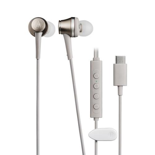 audio-technica USB Type-C用 ノイズキャンセリングイヤホン ATH-CKD7NC/ベージュゴールド Headphone/Earphone | 