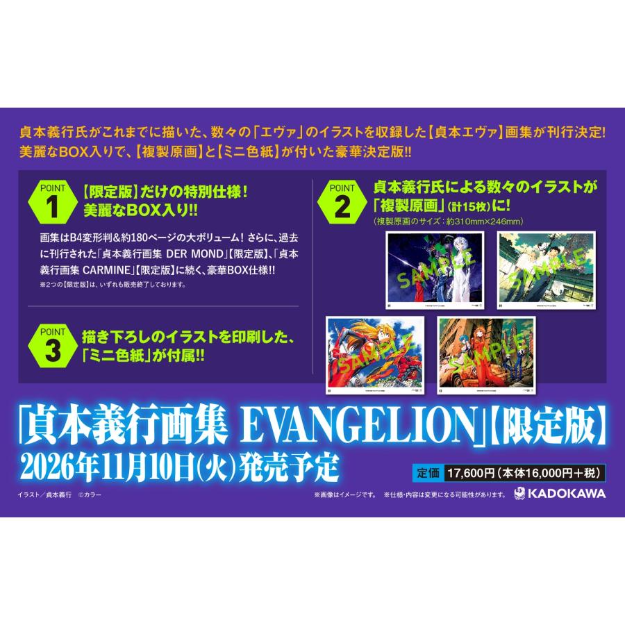 貞本義行 貞本義行画集 EVANGELION【限定版】 Bookの画像