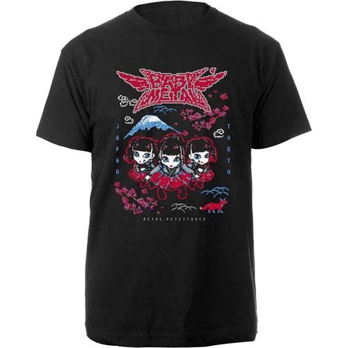 BABYMETAL Babymetal Pixel Tokyo Black Tシャツ XLサイズ Apparel | 